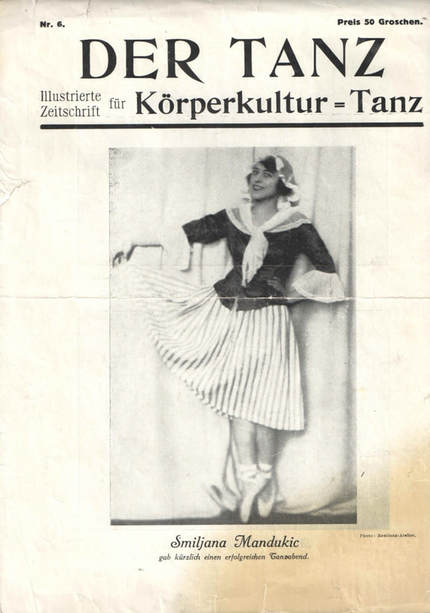 Figure 2. Cover page of the magazine Der Tanz, 1928