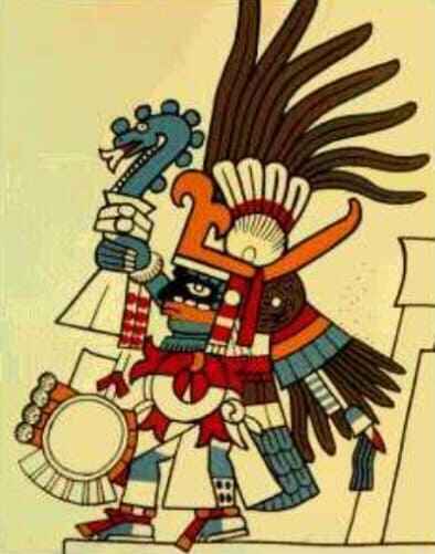 Dios indígena Huitzilopochtli. Fuente: Imágenes Google.