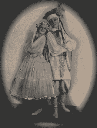 Anna Pavlova and Mieczysław Pianowski in Wesele w Ojcowie (The Wedding in Ojców)